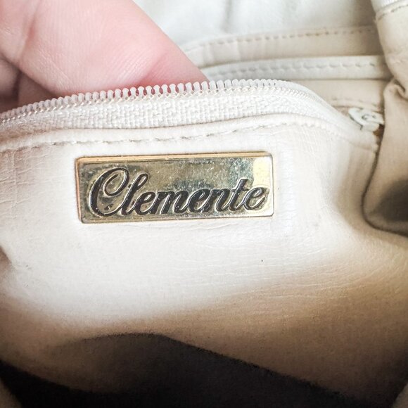 Vintage Clemente Snakeskin Leather Cinched Detail Crossbody - Picture 12 of 13